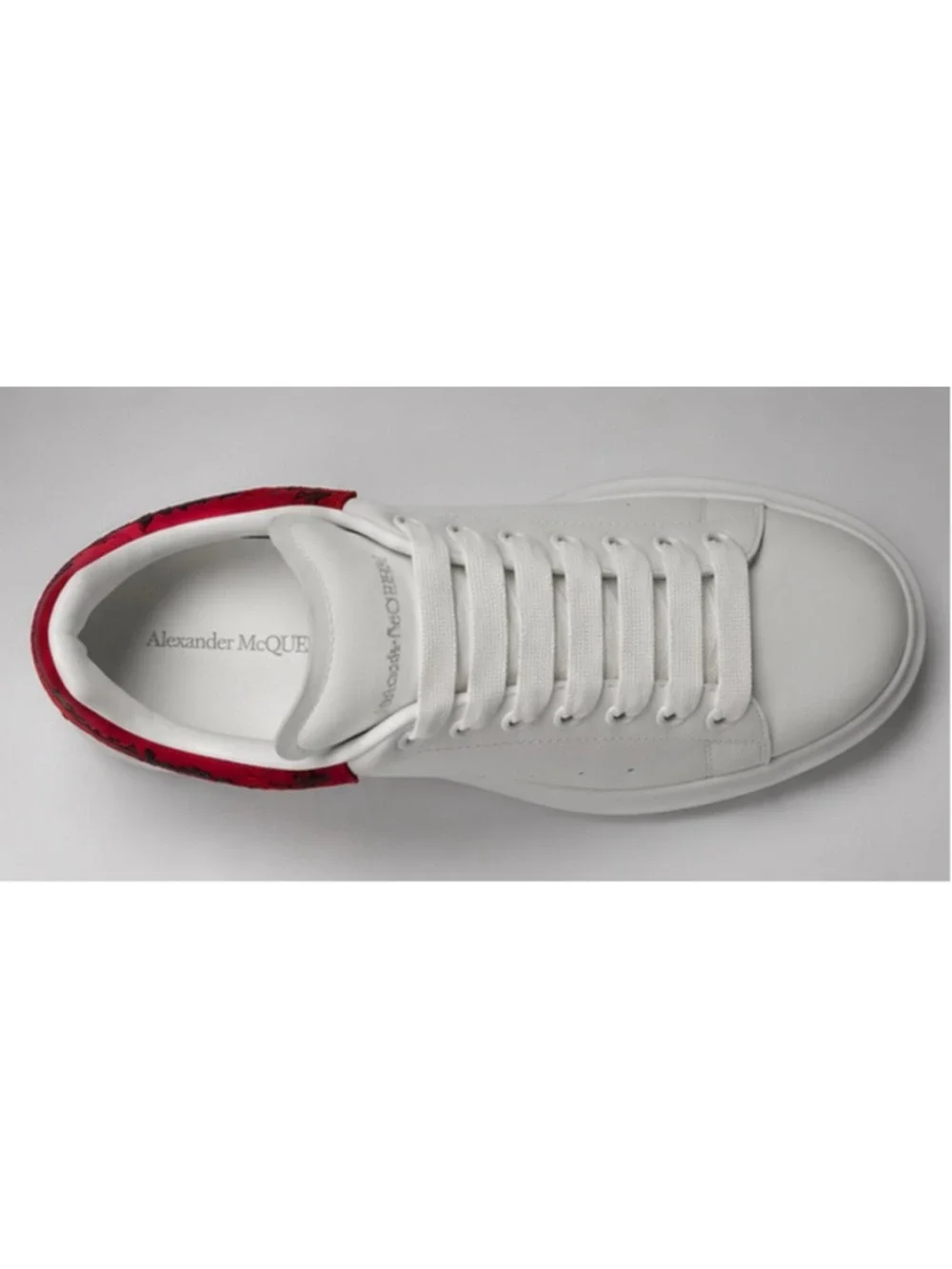Alexander McQueen Sneakers White Red Floral Size 40/10 limited edition!!